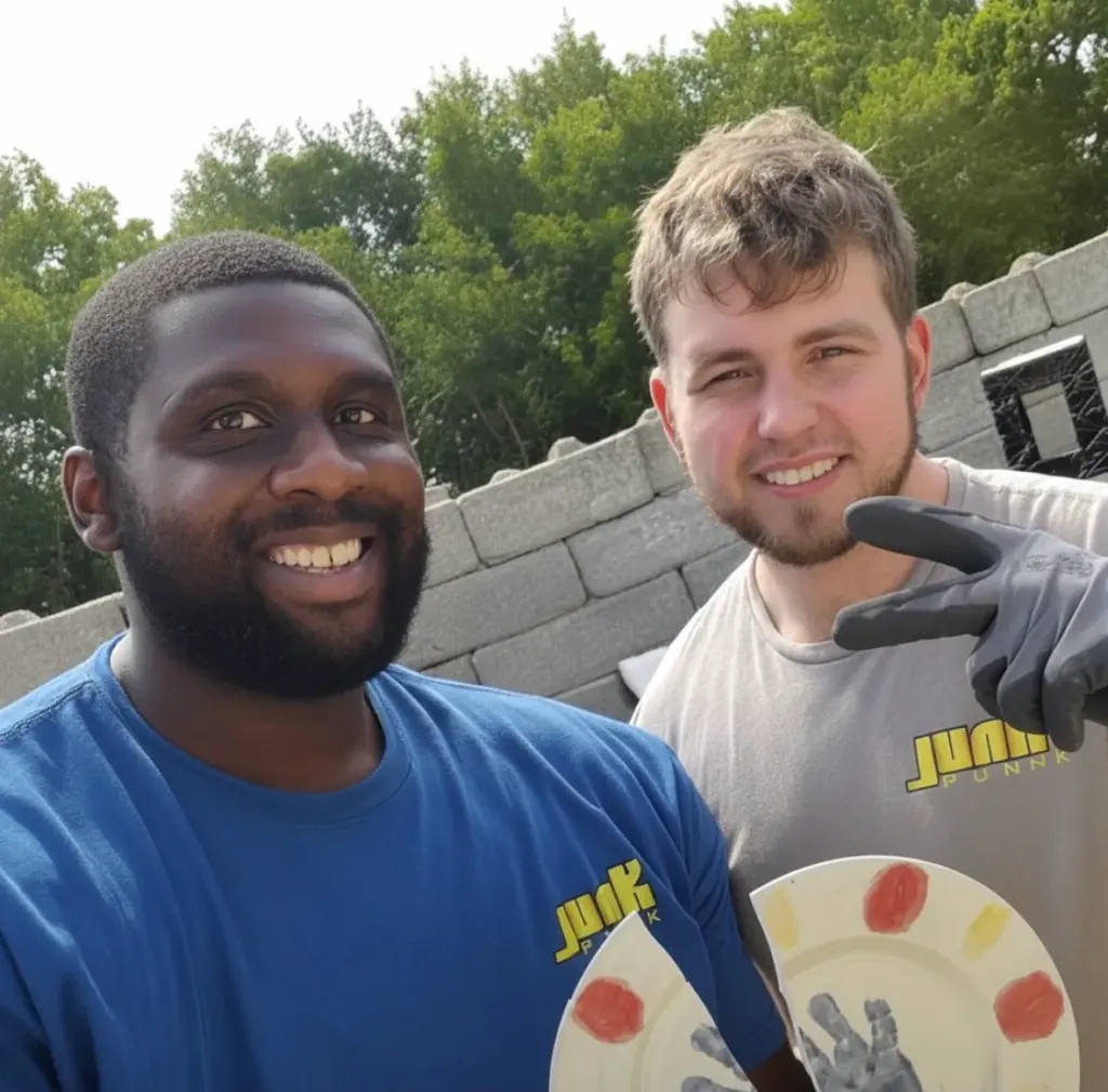 Two smiling Junk Punk crew members